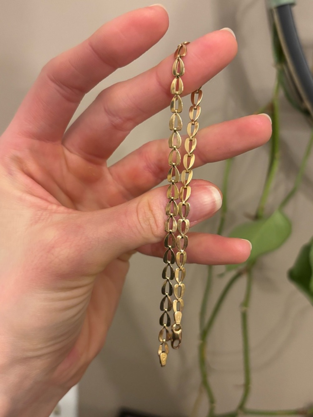 14k Gold Heart-Link Bracelet / Anklet